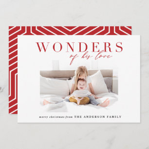 Moderne Weihnachten mit religiösem Foto