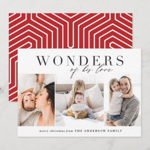 Moderne Weihnachten mit religiösen Fotos