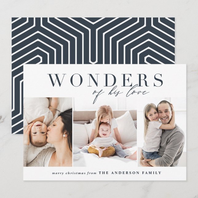 Moderne Weihnachten mit religiösen Fotos (Vorne/Hinten)