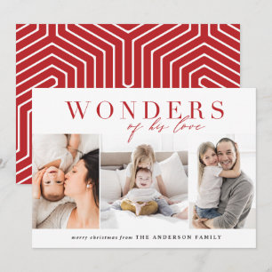 Moderne Weihnachten mit religiösen Fotos