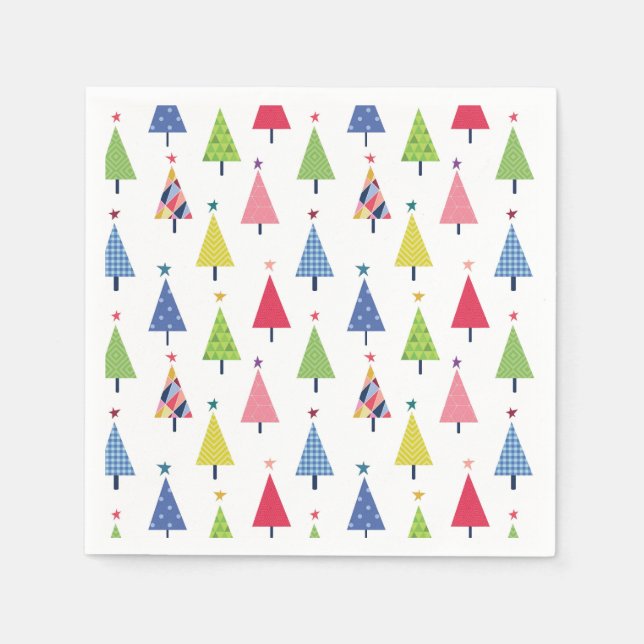 Moderne Weihnachten Serviette (Vorderseite)