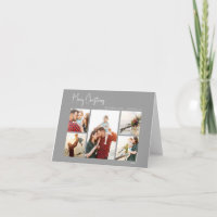 Moderne Weihnachten | Silver Script faltet 5-Foto