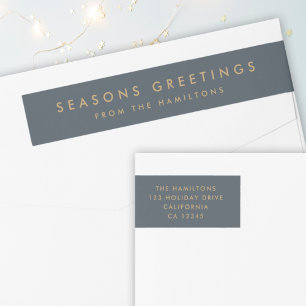 Moderne Weihnachten   Slate Gray and Gold Address