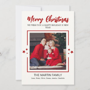 Moderne Weihnachten Vier-Foto-Familienurlaub