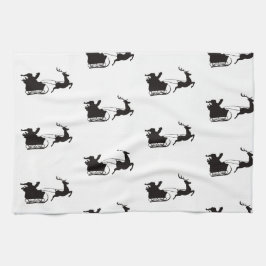 Moderne Weihnachten - Weihnachten und Reindeer Geschirrtuch