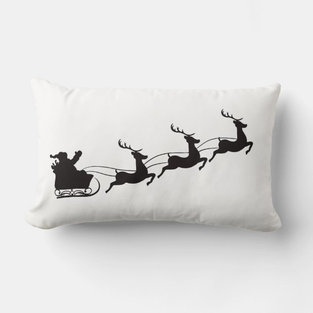 Moderne Weihnachten - Weihnachten und Reindeer Lendenkissen (Vorderseite)