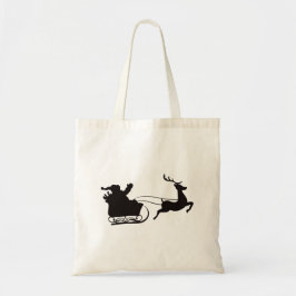 Moderne Weihnachten - Weihnachten und Reindeer Tragetasche