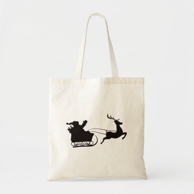Moderne Weihnachten - Weihnachten und Reindeer Tragetasche (Vorne)