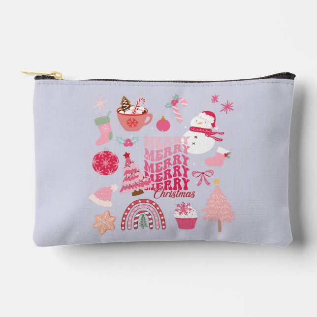 Moderne Weihnachten Zubehörtasche (Vorderseite)