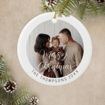 Moderne Weihnachts-Familienfoto-Tradition