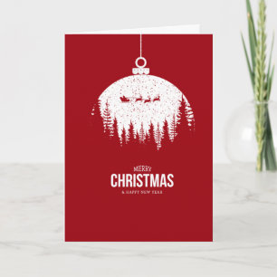 Moderne Weihnachts-Foto-Weihnachtskarte Feiertagskarte