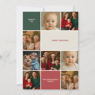 Moderne Weihnachts-Fotocollage frohe Weihnachten