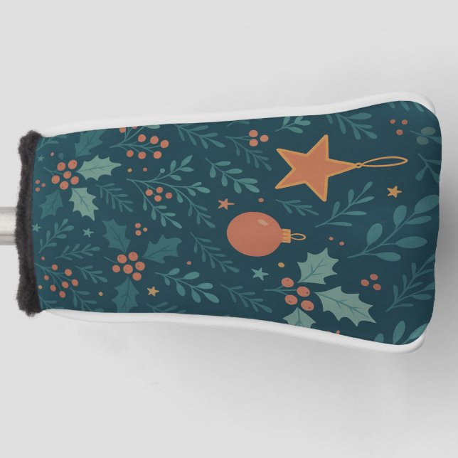Moderne Weihnachts Golf Head Cover - Trendy Holida Golf Headcover (Vorderseite)