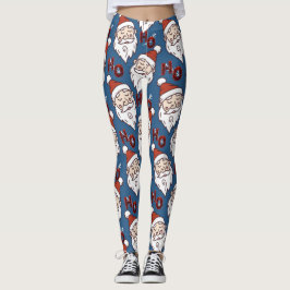 Moderne Weihnachts-Leggings mit dem Santa Leggings