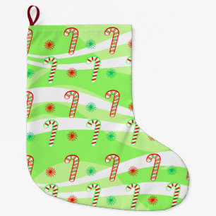Moderne Weihnachts-Lutscher-Design Großer Weihnachtsstrumpf