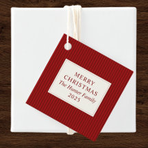 Moderne Weihnachts-Minimal-Weihnachtsgeschenk Rot