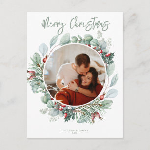Moderne Weihnachts-Postkarte Postkarte