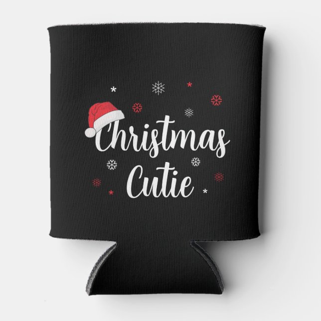 Moderne Weihnachts-Schatz Dosenkühler (Vorderseite)