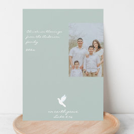 Moderne Weihnachts-Weihnachtskarte für das Foto Feiertagskarte