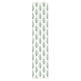 Moderne Weihnachts-Wohngestaltung Evergreen Tree Kurzer Tischläufer