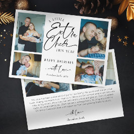 Moderne Weihnachtsbabys Ankündigung Foto Collage