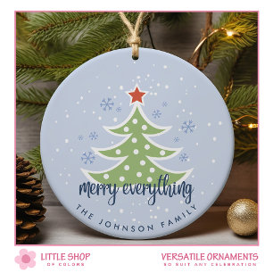 Moderne Weihnachtsbaum Frohe Alles Keramik Ornament