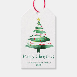 MODERNE WEIHNACHTSBAUM GESCHENKANHÄNGER