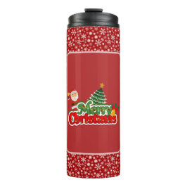 Moderne Weihnachtsbaum-Malerei Farbige Thermosbecher