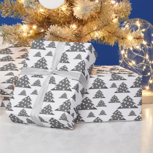 Moderne Weihnachtsbaum-Muster-Feier Geschenkpapier