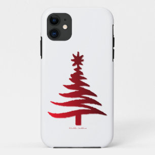 Moderne Weihnachtsbaum Stift Rot drucken Case-Mate iPhone Hülle