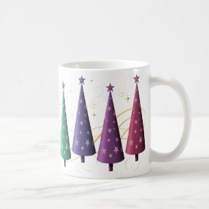 Moderne Weihnachtsbaum-Tasse Kaffeetasse
