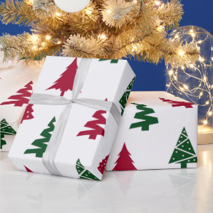 Moderne Weihnachtsbaum-Verpackungspapier Geschenkpapier