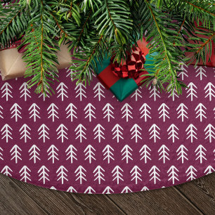 Moderne Weihnachtsbäume   Berry Holiday Polyester Weihnachtsbaumdecke