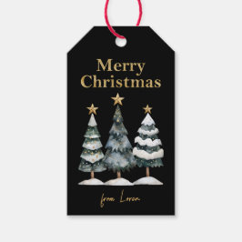 Moderne Weihnachtsbäume Geschenkanhänger