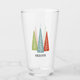 Moderne Weihnachtsbäume im Mittelalter Personalisi Glas