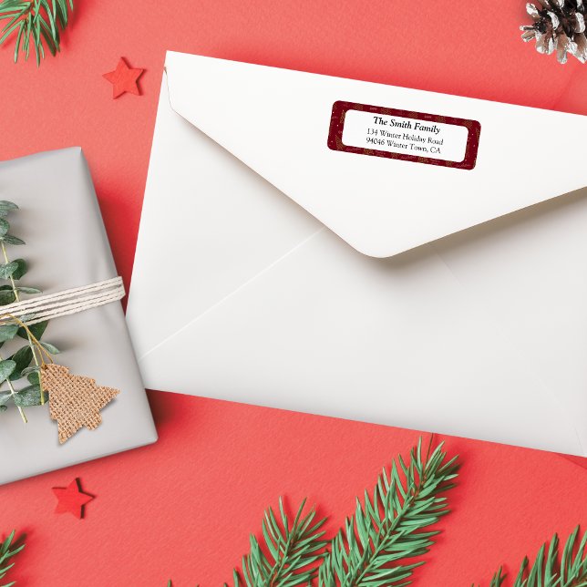 Moderne Weihnachtsbäume mit Jahresgrüße Rot (Modern Lineart Christmas Trees with Christmas Greetings like "hohoho" and "merry christmas"  in red)