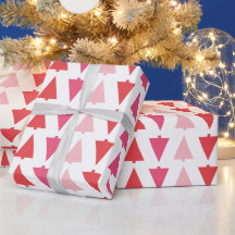 Moderne Weihnachtsbäume Rosa Feiertag Gemustert
