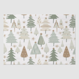 Moderne Weihnachtsbäume Seidenpapier