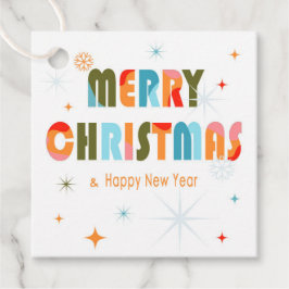 Moderne Weihnachtsbegütertags Geschenkanhänger