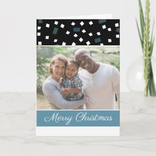 Moderne Weihnachtsbild mit Muster Feiertagskarte