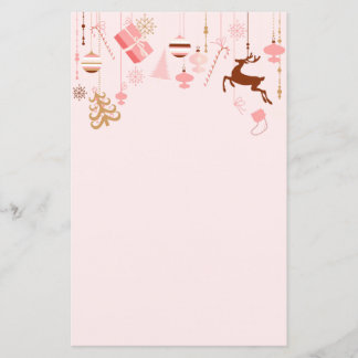 Moderne Weihnachtsdekorationen Kopf Rosa