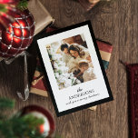 Moderne Weihnachtsfamilien Schwarzer Rahmen<br><div class="desc">Moderne Weihnachtsfamilien Schwarzer Rahmen</div>