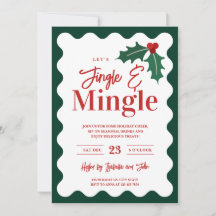 Moderne Weihnachtsfeier Jingle Mingle