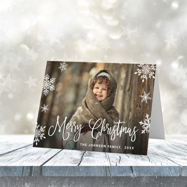 Moderne Weihnachtsfeiertage 3 FOTO-Karte Karte (Von Creator hochgeladen)