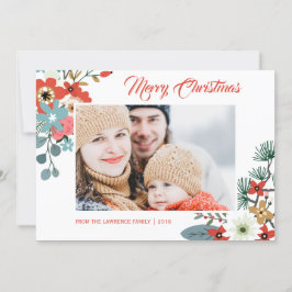 Moderne Weihnachtsfeiertage Foto Feiertagskarte