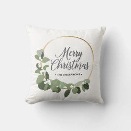 Moderne Weihnachtsfeiertage frohe Weihnachten Kissen