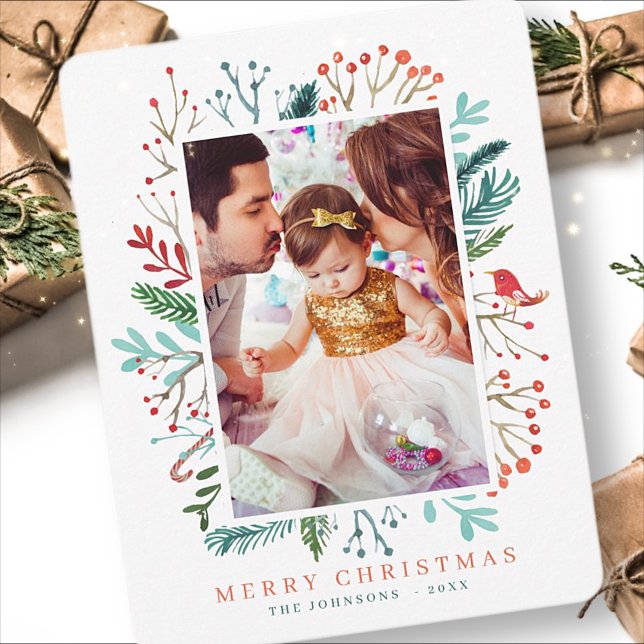 Moderne Weihnachtsfolien Feiertagskarte (Von Creator hochgeladen)