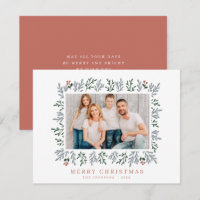 Moderne Weihnachtsfolien und Berries Botanisch