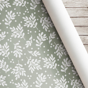 Moderne Weihnachtsfolien Weihnachtsgeschenke Grün Geschenkpapier
