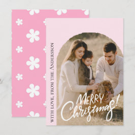 Moderne Weihnachtsfotos Feiertagskarte